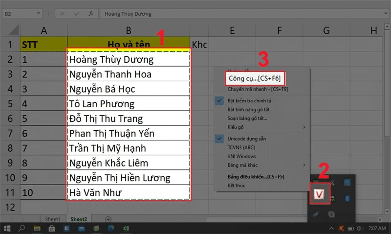  cách bỏ dấu trong Excel 