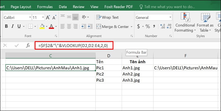 cách chèn ảnh vào Excel