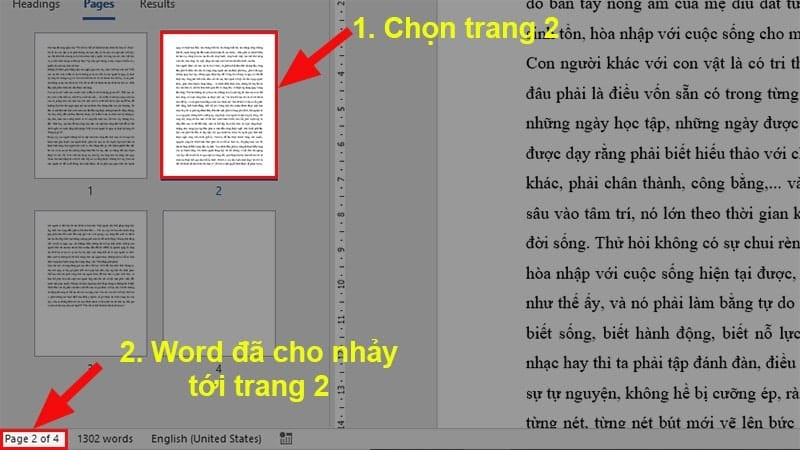 cách copy một trang trong Word