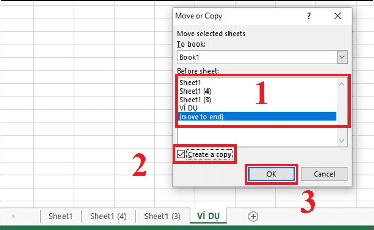 cách copy trong Excel