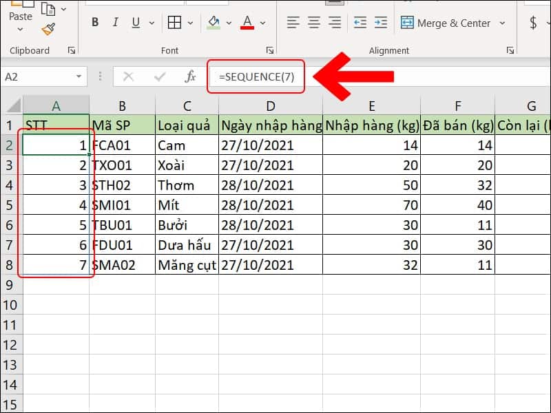 Cách Đánh Số Thứ Tự trong Excel