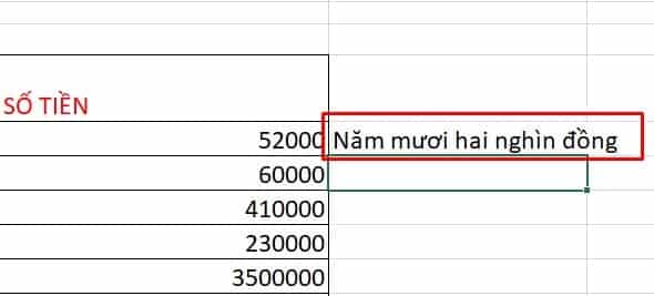 cách đổi số thành chữ trong excel