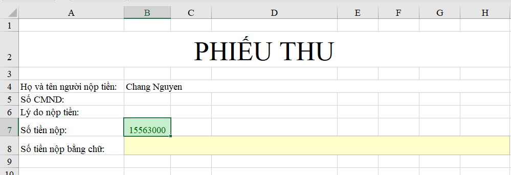 cách lập công thức số tiền bằng chữ trong excel