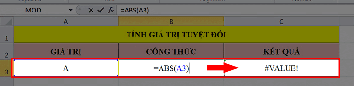 cách lấy trị tuyệt đối trong Excel