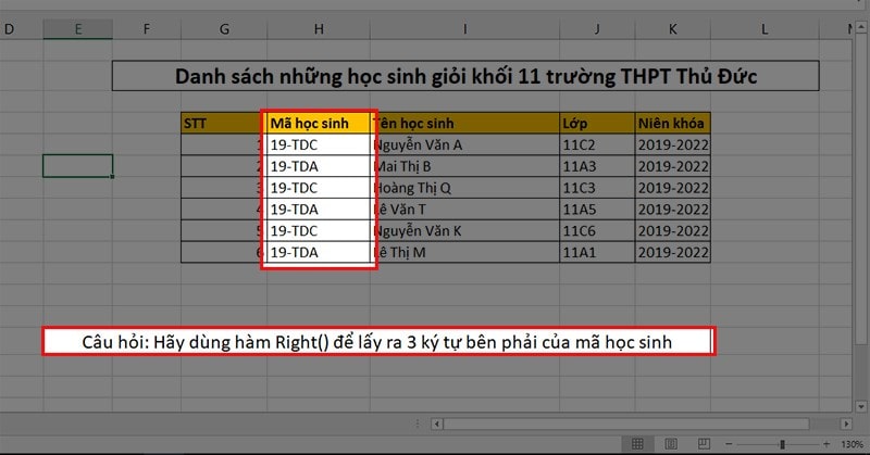 cách sử dụng hàm xóa ký tự trong excel