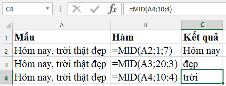 cách sử dụng hàm xóa ký tự trong excel