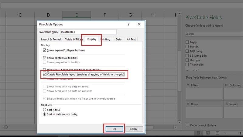 cách tạo pivottable từ nhiều sheet trong Excel