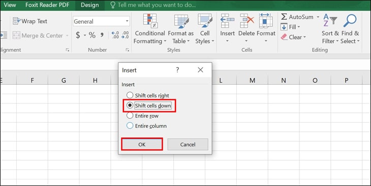 cách thêm dòng trong Excel