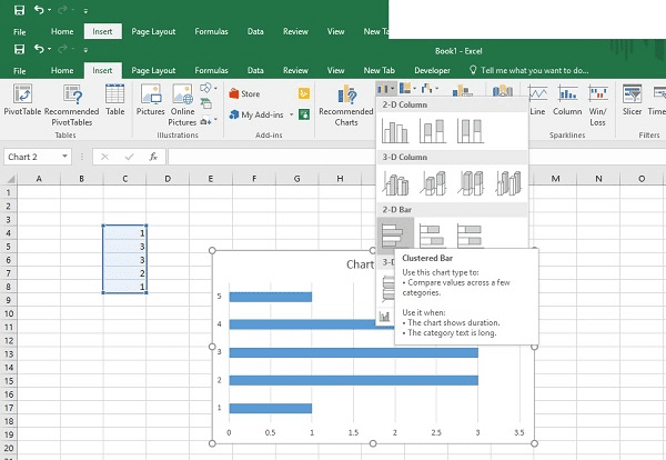 Cách vẽ Biểu Đồ trong Excel