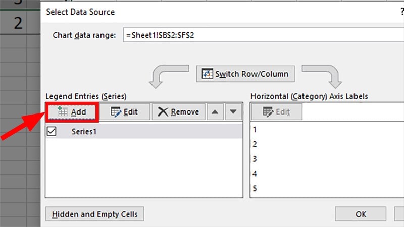 cách vẽ đồ thị trong excel