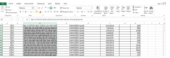 Cách xuống dòng trong Excel