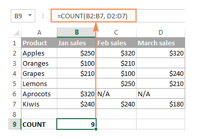 Cách Đếm Số Lượng Trong Excel