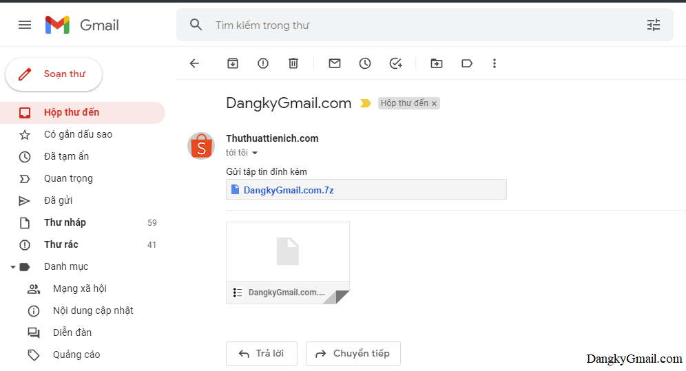 Cách Gửi Folder Qua Gmail