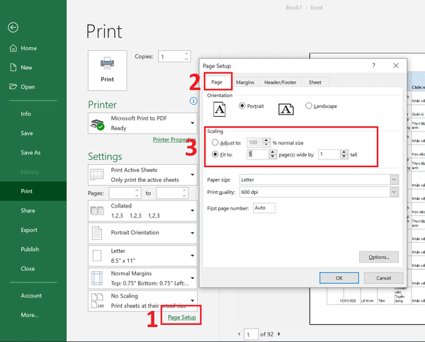 Cách In Excel Không Bị Mất Cột