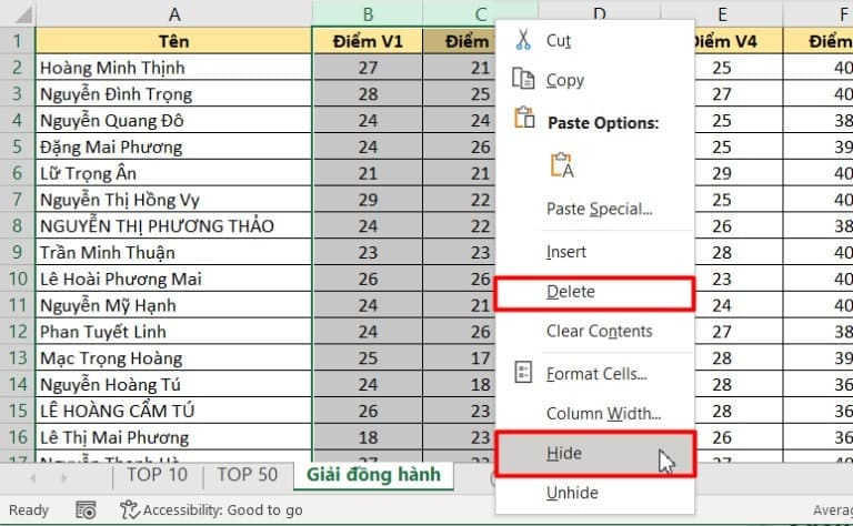 Cách In Excel Không Bị Mất Cột