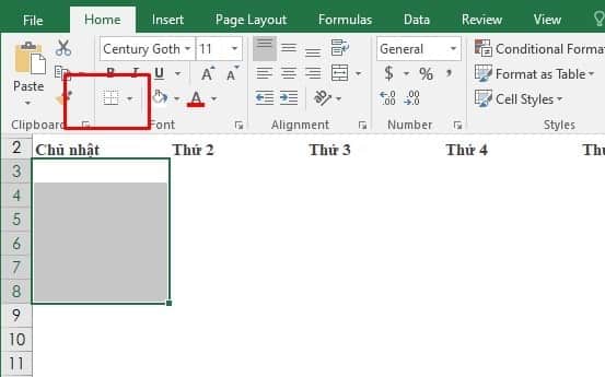 Cách Làm Lịch Trong Excel