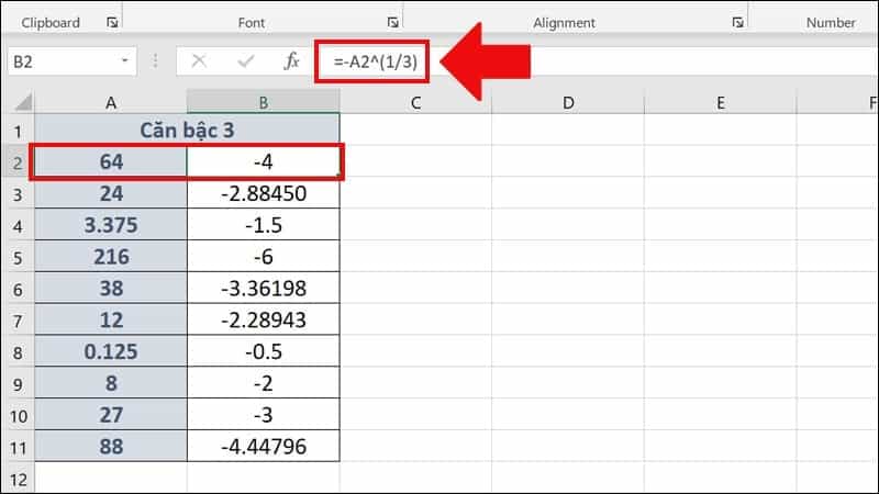 Hàm Căn Bậc 3 Trong Excel