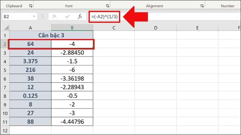 Hàm Căn Bậc 3 Trong Excel