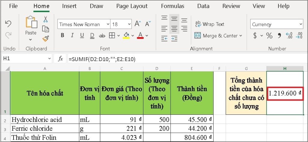 Sử Dụng Hàm Sumif Nhiều Sheet Trong Excel