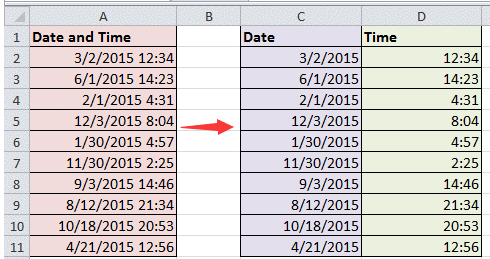 Tách Ngày Giờ Trong Excel