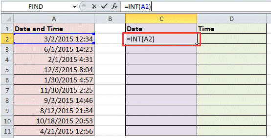 Tách Ngày Giờ Trong Excel