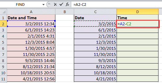 Tách Ngày Giờ Trong Excel